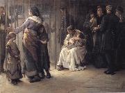 Frank Holl Newgate-Committed for trial Sweden oil painting artist
